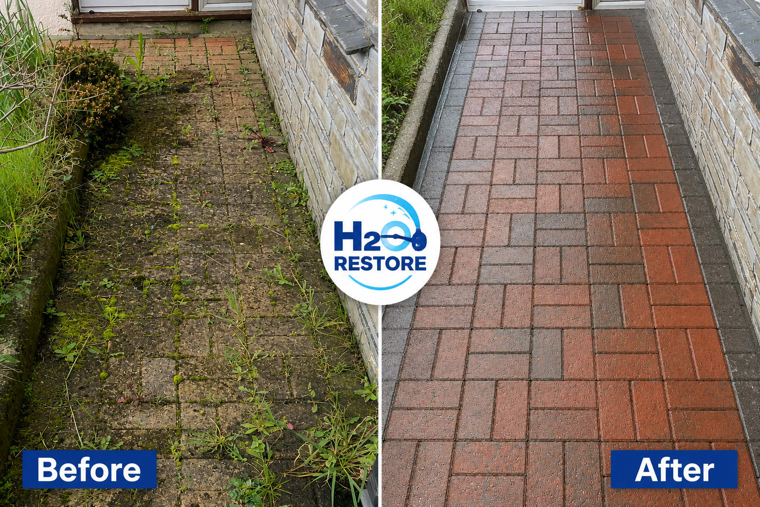 Patio Cleaning by H2O Restore