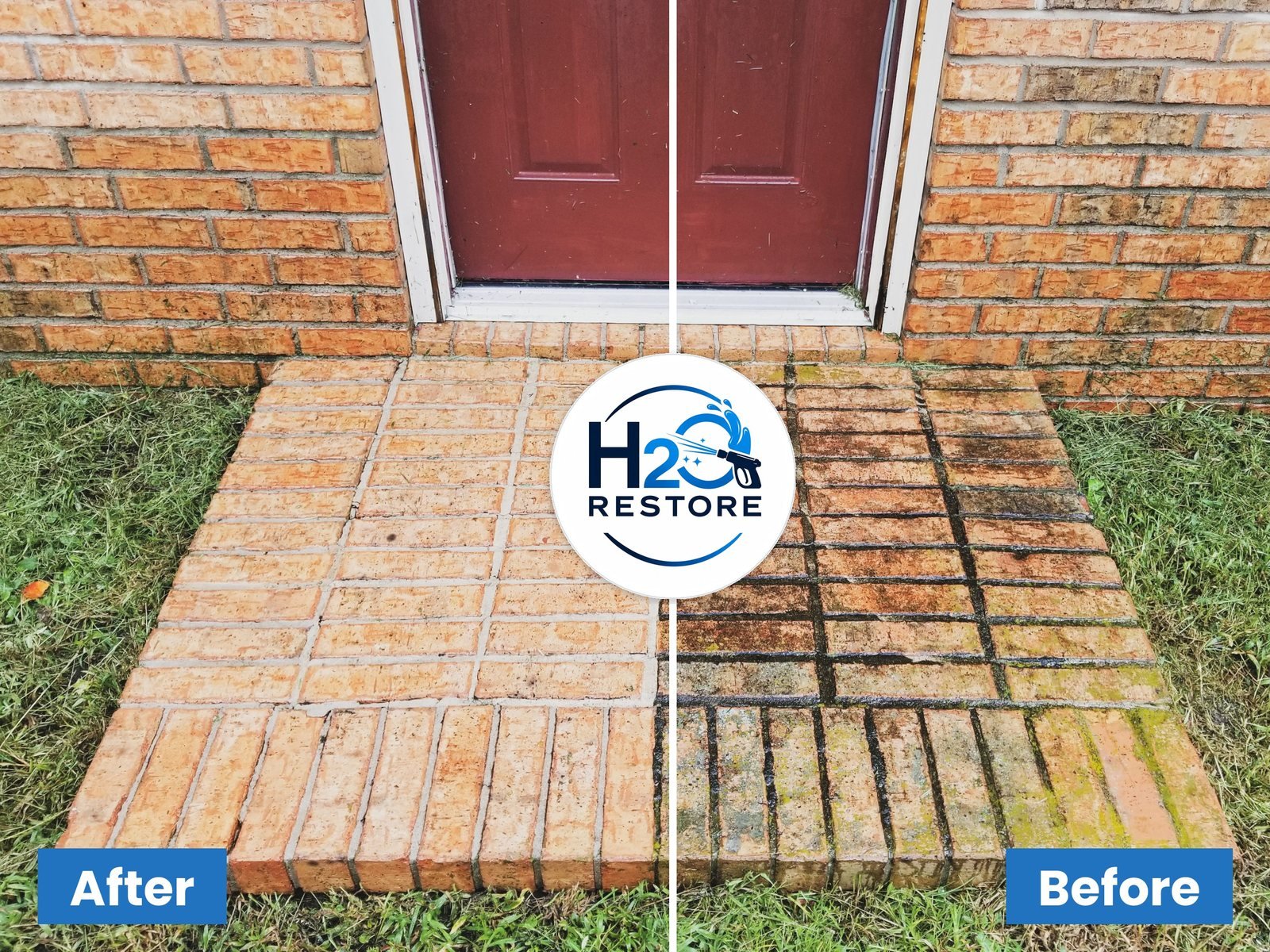 Brickwork Cleaning in Liverpool by H2o Restored